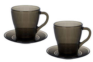 Сервіз чайний LUMINARC Louison Eclipse 4 пр Колір світло коричневий 1888/1p