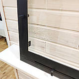 Дверцята для каміна зі склом Hetta Mia 450*600 - гладка рама, фото 3