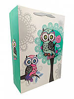 Подарунковий пакет Сова 7503-3L, 30х40х10 см