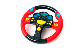 Дитяче ігрове кермо 7044  укр. мовою  Червоний