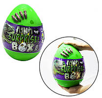 Набір креативної творчості в яйці "Dino Surprise Box" DSB-01-01U, 15 предметів для творчості  Зелений