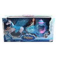 Іграшкова карета з конем і лялькою 686-770/1 музична