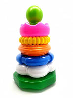 Дитяча розвиваюча пірамідка №2 1-080, 7 деталей