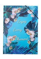 Папка на гумці А4 BM.3958-14 EXOTIC блакитна (12/120)