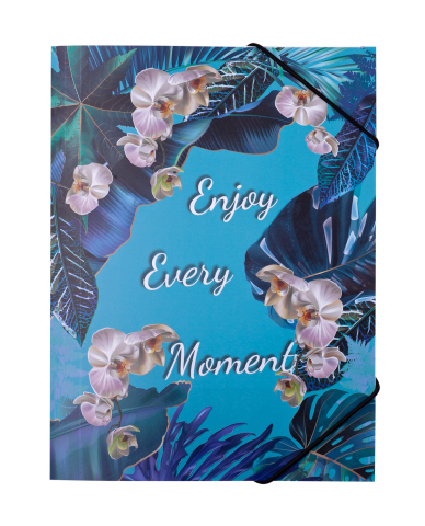 Папка на гумці В5 BM.3959-14 EXOTIC блакитна (12/120), фото 1