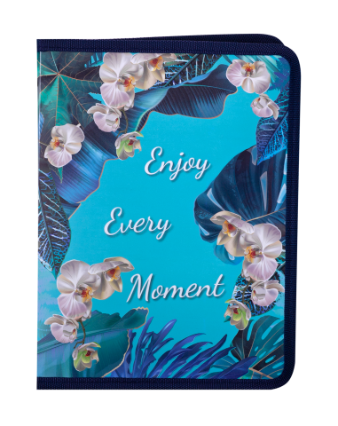 Папка на молнії В5 BM.3961-14 EXOTIC блакитна (12/120), фото 1