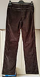 Штани коричневіе бархатніе класика Solar, фото 2