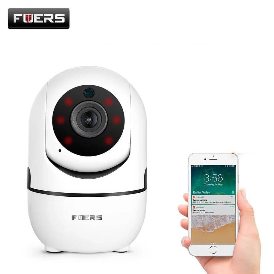 Охоронна IP Wi-Fi камера Fuers T09 1080P сумісна із системами безпеки Tuya, фото 1