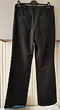 Чорні молодіжні штани 48 50 з блакитними швами Giani Forte, фото 4