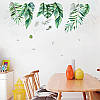 Вінілові наклейки на стіну, на вітрину, шафи "Більке зелене листя" 102 см*66 см (лист 60*90 см), фото 2