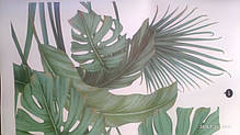 Вінілові наклейки на стіну, на вітрину, на шафу "зелене листя вазони" 100 см*80 см (лист 60 см*90 см), фото 3
