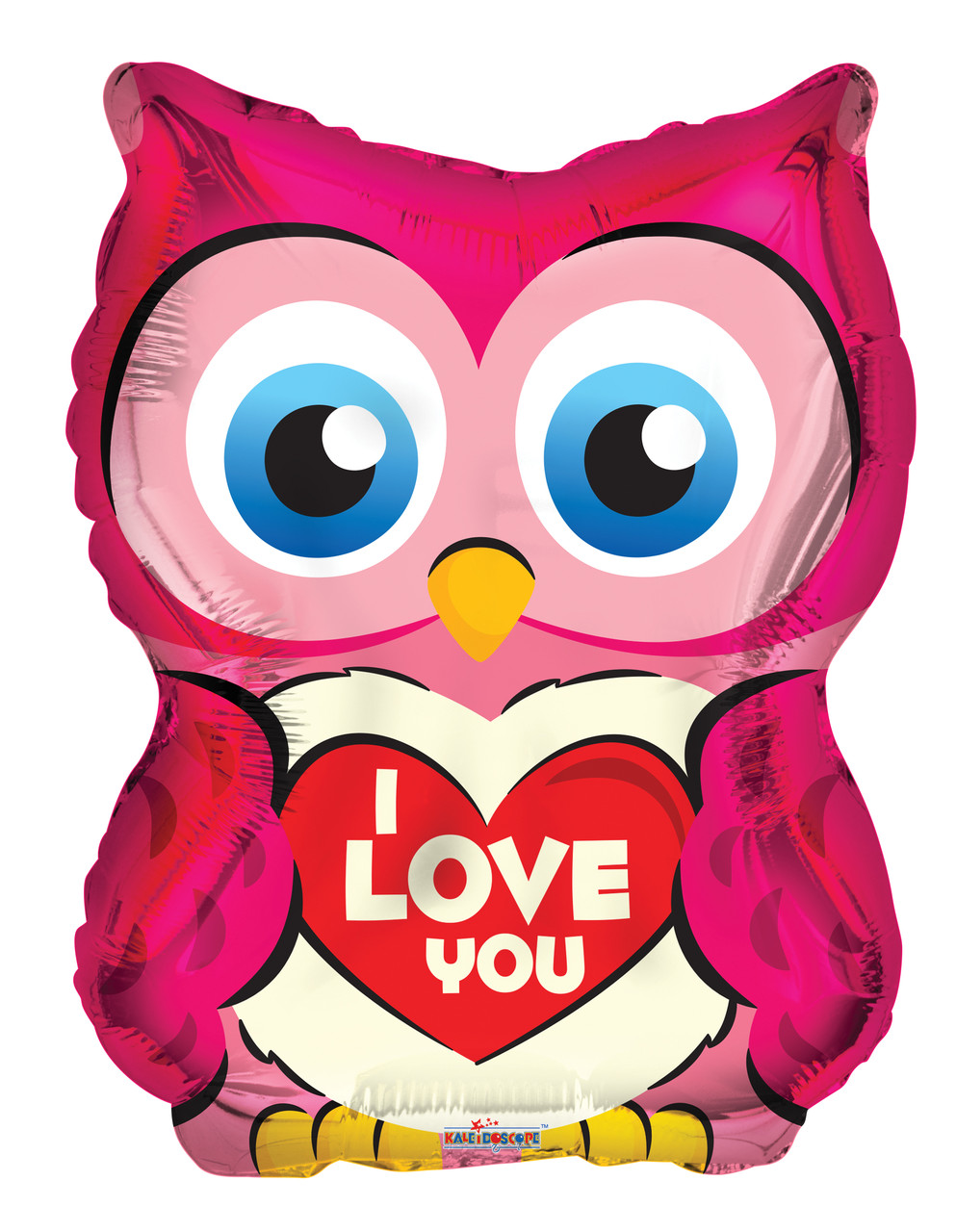 К 18" Owl With Heart Shape. Куля повітряна фольгована Совонька Я люблю тебе 14 лютого