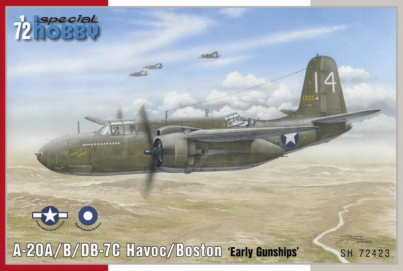 Пластикова модель 1/72 Special hobby 72423 американськиф літак A-20B/C Havoc ‘Gunships’, фото 1
