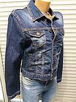 Пиджак женский джинсовый укороченный