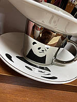 Чашка с блюдцем Зеркальная Панда 250 мл чашка керамика