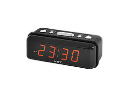 Настінний годинник з підсвічуванням VST 738 red, електронний годинник, будильник, настільний годинник