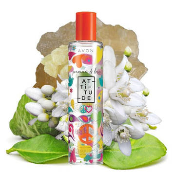 Туалетна вода для жінок Peace&Love Attitude, 50 мл. Пис енд Лів Атитюд Ейвон