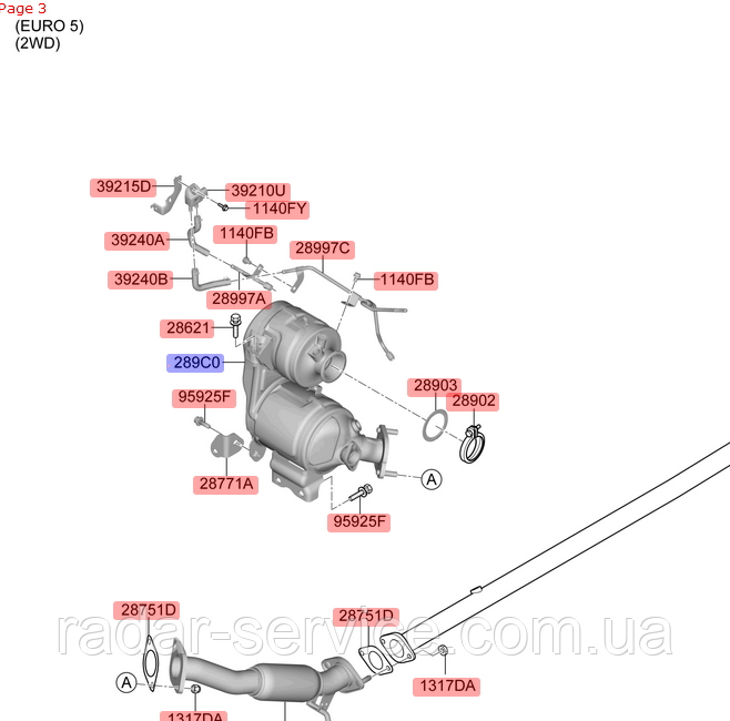 Катализатор киа Спортейдж 4 1.6crdi, KIA Sportage 2016-21 QL