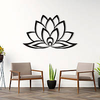 Деревянная картина Лотос 2