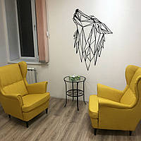 Деревянная картина Волк 3