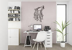 Деревянная картина Волк 4