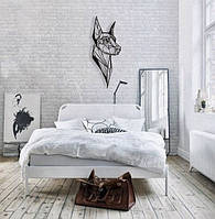 Деревянная картина Доберман