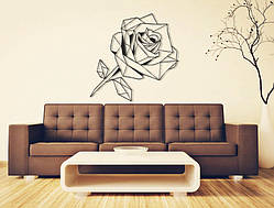 Деревянная картина Роза 2