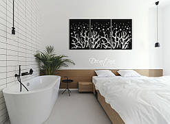 Деревянная картина Водоросли