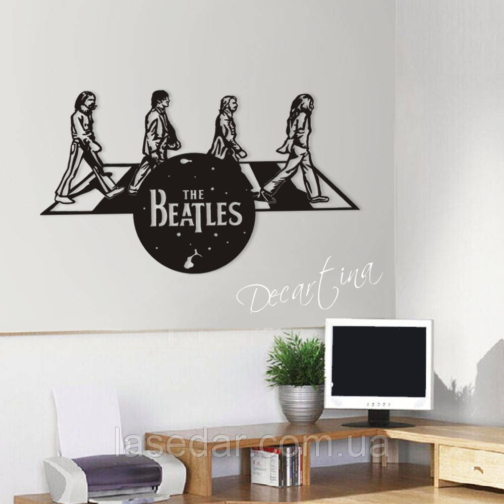 Деревянная картина The Beatles 1