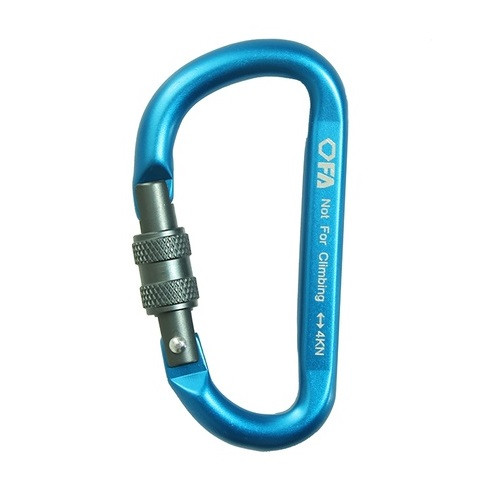 Карабін First Ascent NFC 7mm з муфтою Light Blue, фото 1