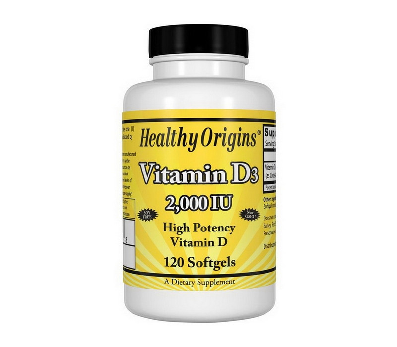 Вітамін Д Healthy Origins Vitamin D3 2000 IU 120 капс