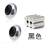 Магнітні сережки без проколу з кристалом СТАЛЬ 316L, фото 2