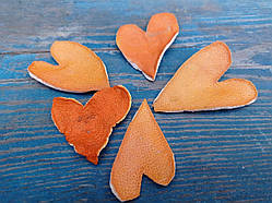 Сердечка з цедри, 5 шт\уп, в-3-6 см