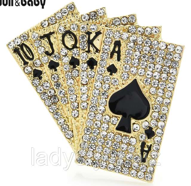 Брошь -кулон колода карт