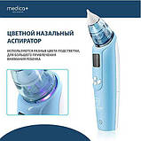 Назальний аспіратор (соплеотсос) Medica+ Nose Cleaner 7.0 гарантія 2 роки, фото 5