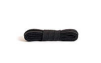 Шнурки Kaps плоские черные, 8мм\ 90 см