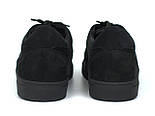 Кросівки чоловічі демісезонні чорні нубукові м'яка взуття великих розмірів Rosso Avangard ReBaKa NUB TPR BS, фото 5