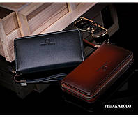 Мужской кожаный стильный кошелек гаманець мужская модная барсетка Feidikabolo