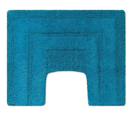 Килимок під унітаз Sirio turchese 50*40см, колір бірюзовий, бавовна 100%, фото 1