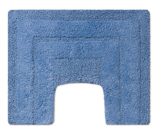 Килимок під унітаз Sirio mediterraneo 50*40см, колір синій, бавовна 100%, фото 1