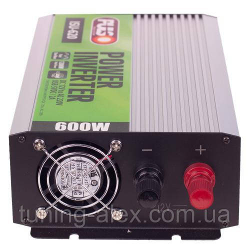 Преобраз. напряжения PULSO/ 12V-220V/600W/ USB-5VDC2.0A/ син.волна/ клеммы - фото 5 - id-p1343235409