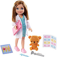 Кукла Барби Челси Я могу быть Врач Barbie Chelsea Can Be Playset with Blonde Doctor Doll GTN88