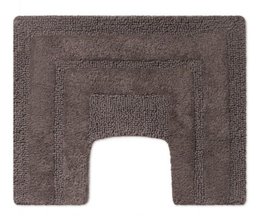 Килимок під унітаз Sirio castoro 50*40см, колір коричневий, бавовна 100%, фото 1