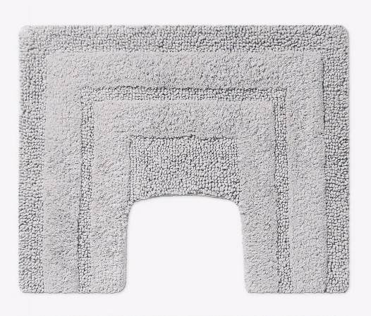 Килимок під унітаз Sirio perla 50*40 см, колір сірий, бавовна 100%