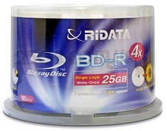 BD-R (Blu-ray) 25Gb і 50Gb диски для запису відео