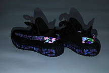 Жіночі кросівки Adidas Yeezy 350, адідас ізі буст. Повний рефлектив. ТОП Репліка ААА класу., фото 3