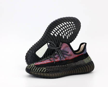 Жіночі кросівки Adidas Yeezy 350, адідас ізі буст. Повний рефлектив. ТОП Репліка ААА класу., фото 2