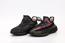 Жіночі кросівки Adidas Yeezy 350, адідас ізі буст. Повний рефлектив. ТОП Репліка ААА класу., фото 3
