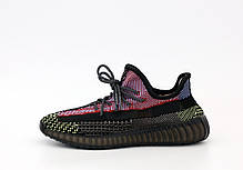 Жіночі кросівки Adidas Yeezy 350, адідас ізі буст. Повний рефлектив. ТОП Репліка ААА класу., фото 2