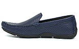 Мокасины мужские синие летняя мягкая кожаная обувь больших размеров Rosso Avangard Perf Blu Floto BS, фото 3
